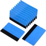 Ehdis 10 Stück Rakel Set, 5inch, Karte Filzrakel für professionelles Folierung von Fenstern Vinyl Wickeln Werkzeug Farbton Film Weich Rakel Auto Scheibentönungsset