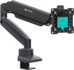 ONKRON Monitor Halterung für 13-32 Zoll Bildschirm bis 10 kg, Gasdruckfeder Bildschirmhalterung drehbar, Monitorhalterung VESA 75x75-100x100, Monitor Arm Stand schwenkbar, neigbar Schwarz G80-B