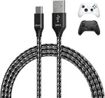 MMOBIEL USB-C Ladekabel für Xbox Controller 2er-Pack – 2m Geflochtenes Schnellladekabel – USB-A a...
