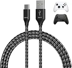 MMOBIEL USB-C Ladekabel für Xbox Controller 2er-Pack – 2m Geflochtenes Schnellla
