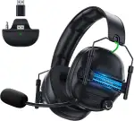 Fachixy Gaming Headset Wireless Für Xbox Series X|S|One, PC, PS5, PS4, Switch, 2.4GHz & Bluetooth 5.4 Headset Kabellos mit Mikrofon, Geringe Latenz Noise Cancelling, Faltbar, 50H Akkulaufzeit