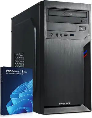 HYPER BYTE® Office PC – Computer mit AMD Athlon Pro mit 3,4 GHz | 16 GB RAM DDR4