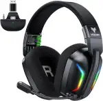 WESEARY WG1 Wireless Gaming Headset für Xbox Series X/S, Xbox One, PC, PS5, PS4, Switch, Mac, 2,4GHz Wireless & Bluetooth Headset mit Mikrofon, Low Latency, Noise Cancelling, LED Light, 50h Akku
