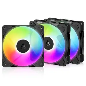 ARCTIC P12 Pro Reverse A-RGB – 3 Pack – 120 mm Premium-Lüfter mit Reverse Airflo