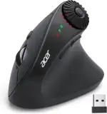 acer Bluetooth Maus Kabellos (BT 5.2+2.4G), Ergonomische Maus 4000 DPI mit Seitlichem Scrollrad, Funkmaus für 3 Gerät, 8-Tasten Wireless Mouse geeignet für Rechtshänder