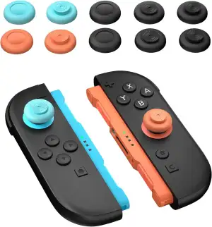 NEWDERY Joystick Kappen für Nintendo Switch 2 (12 Stück), Verbesserter Grip, Sch