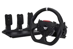 Thermaltake G6 Direct Drive Racing Wheel Bundle mit Lenkrad, Wheel Base und 3 Pe
