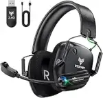 WG4 Gaming Headset Wireless, 2,4G Wireless Gaming Headset mit Mikrofon für PS5, PS4, PC, Switch, ...