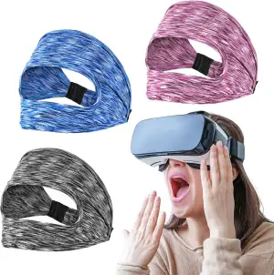 VR Schweißschutz, 3 Stück Verstellbares VR Schweißband,VR Augenmasken-Abdeckung 