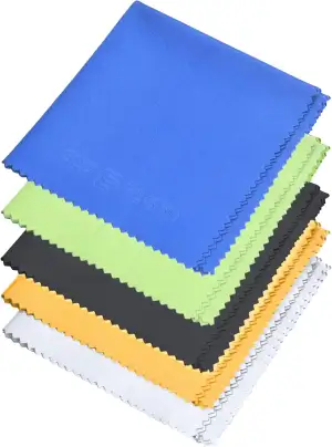 Große Mikrofaser-Reinigungstücher - 5er Pack - 8x8 Zoll - Perfekt für Breitbildf