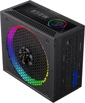 GAMEMAX RGB 850G Netzteil PC 850W Vollmodulares, 80 Plus Gold, LLC + DC‑DC, ARGB