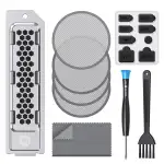 GRAUGEAR hochwertiges Staubfilter-Set für PS5, PS5 Slim und Pro Inklusive Silikonabdeckungen und ...