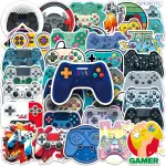 Gamepad Aufkleber 50 Stück Funny Coole Video Joystick Sticker für Laptop Scrapbook Wasserflasche Skateboard Gepäck Computer Gitarre,Vinyl Wasserdicht Spiel Aufkleber für Teenager Kinder Erwachsene
