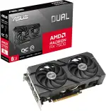 ASUS Dual Radeon RX 7600 EVO OC Edition 8GB GDDR6 Gaming Grafikkarte (AMD Radeon RX7600, PCIe 4.0, 1x HDMI 2.1, 3X DisplayPort 1.4a)
