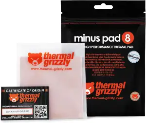 Thermal Grizzly - Minus Pad 8 (100x100x1,0mm) - elektrisch Nicht leitendes Wärmeleitpad, hohe Wär...