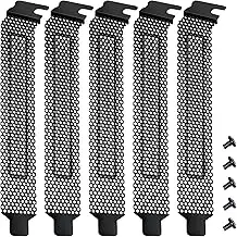 PCI Slot Abdeckung, 5Pcs PCI Steckplatzabdeckungen Hartstahl Staubfilter Belüftu