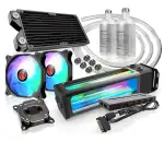 Raijintek Scylla Elite CA240 Wasserkühlungs-Set, Water Cooling Kit, All-in-one Liquid CPU Cooler Kit, Lüftern und Pumpe mit AGB, Fernsteuerung
