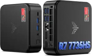 NiPoGi E3B Mini PC АMD Ryzen 7 7735HS(8C/16T, bis zu 4,75 GHz), 24 GB LPDDR5 550