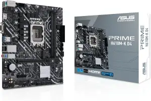 ASUS Prime H610M-K D4 Gaming Mainboard Sockel Intel LGA 1700 (Intel H610, mATX, 