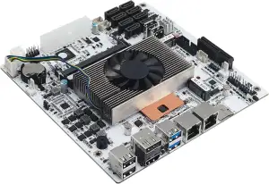 CWWK NAS Motherboard 8 Bay Core i5 8265U 4C/8T, Mini ITX PC Mainboard Weiß M11, 