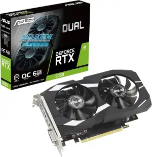 ASUS Dual GeForce RTX 3050 OC Edition 6GB GDDR6 Gaming Grafikkarte (Nvidia GeFor