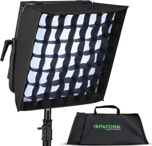 PATONA Premium Softbox | 27,5 x 27,5 x 14 cm | Schnelle Einrichtung für Fotolicht & Video Light |...