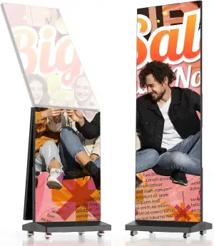 80 Zoll UHD LED Display Bildschirm, P1.86 Digitaler Kundenstopper für Unternehme