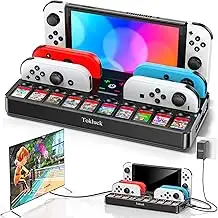 Switch TV Docking Station mit Joycon Ladestation, Switch OLED TV Dock Station fü