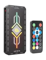 upHere ARGB-Controller für PC,5V 3-Pin PWM Temperaturregelung,Drahtloser Fernbedienungshub,ARGB H...