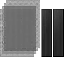 MoKo [4 Stück] 400 x 300 mm DIY PC Kühler Staub Mesh Filter, PVC Staubnetzfilter