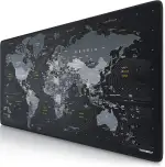 TITANWOLF - XXL Speed Gaming Mauspad Titanwolf Weltkarte 900 x 400mm - XXL Mousepad - Tischunterlage Large Size - verbessert Präzision und Geschwindigkeit