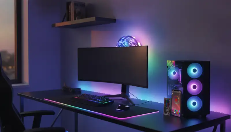 Effektvolle Gaming LED Streifen: Dein Setup leuchtet